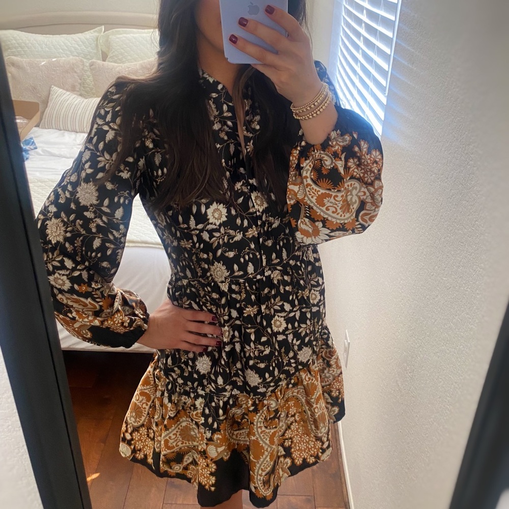 ASOS object mini smock dress floral print